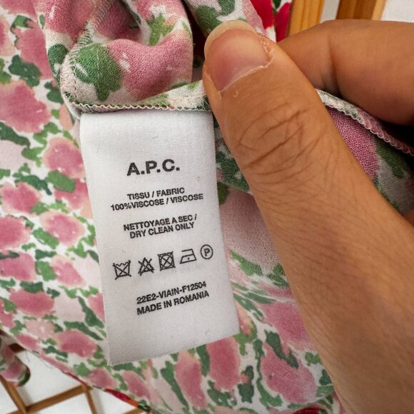 A.P.C. Zoe Pink Shirt (size 38) - Picture 7 of 10